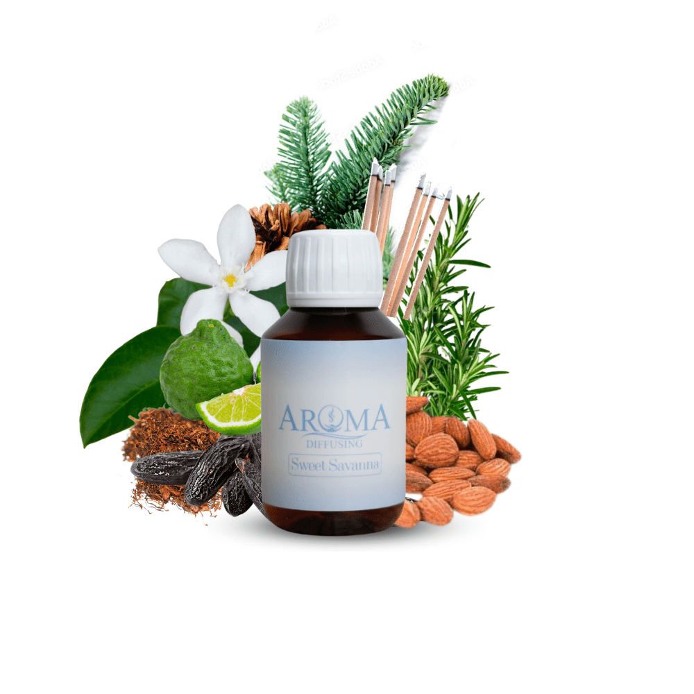 Geurolie Navulling - 100ml - AromaDiffusing Geurolien Inhoud 100 ML Geuren Olie Verschillende Geuren Sweet Savanna - Aromadiffusing