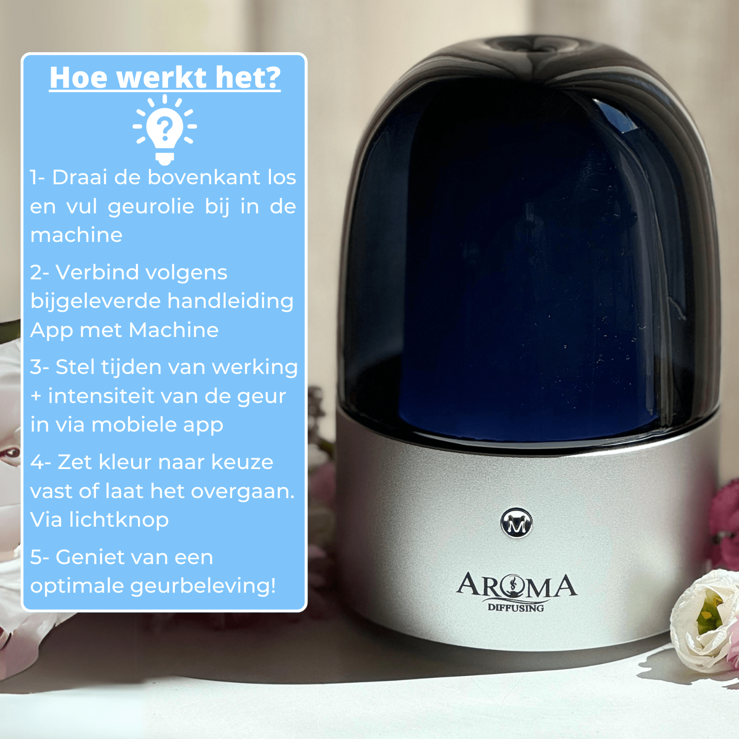 Herfst bundel - AromaDiffusing Aroma Diffuser Geurmachine Geurmachines Kantoor - Geurmachine Mood 60m2 - AromaDiffusing - Aromadiffusing