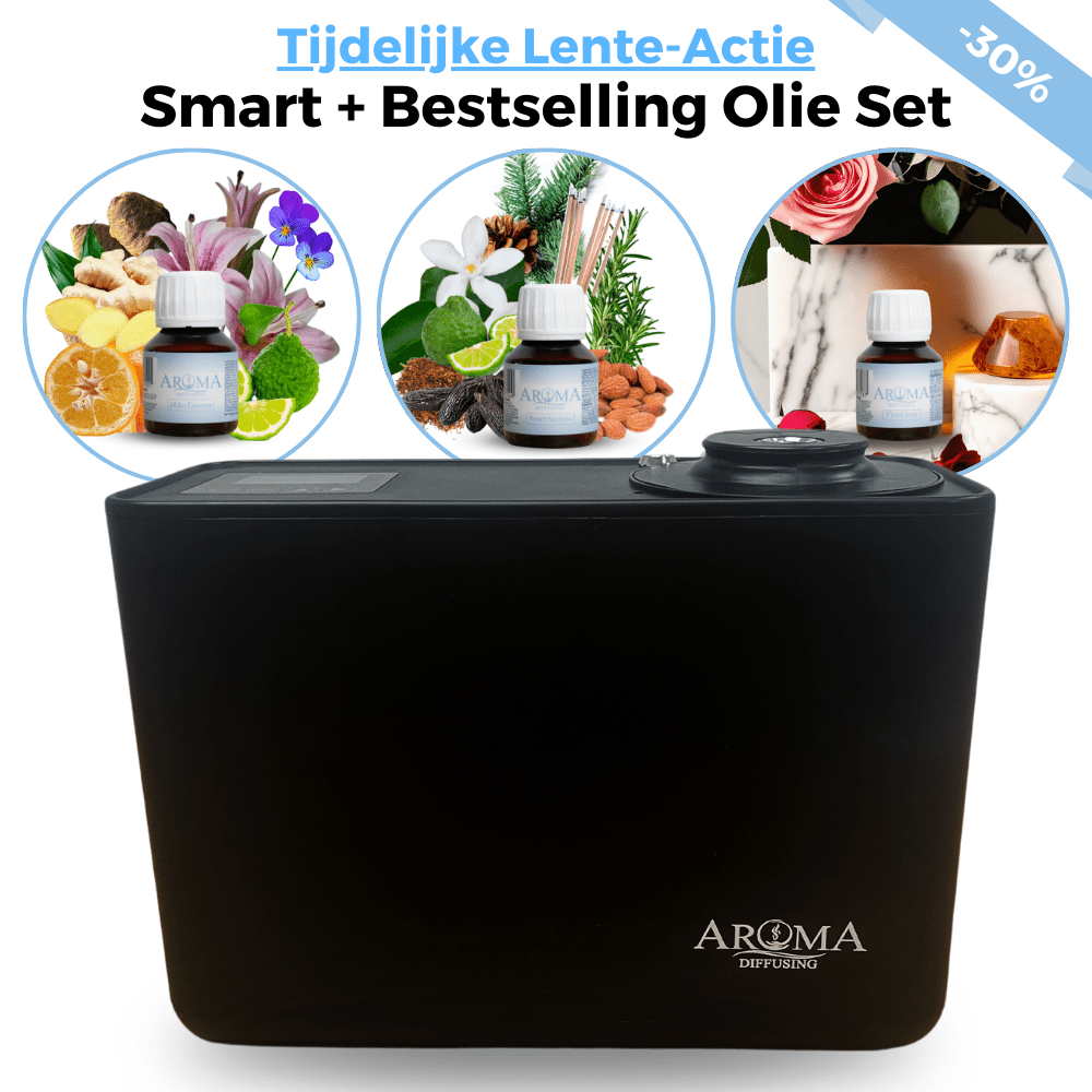 Lente - Actie Geurmachine Smart + Bestselling Geurolie Set - Lente - Actie Geurmachine Smart + Bestselling Geurolie Set - Aromadiffusing