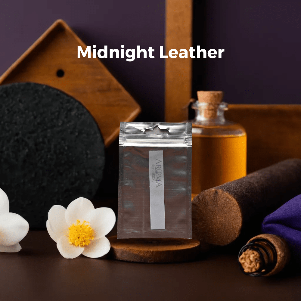 Sample Pakket New 2025 - Midnight Leather - Midnight Leather - AromaDiffusing - Aromadiffusing